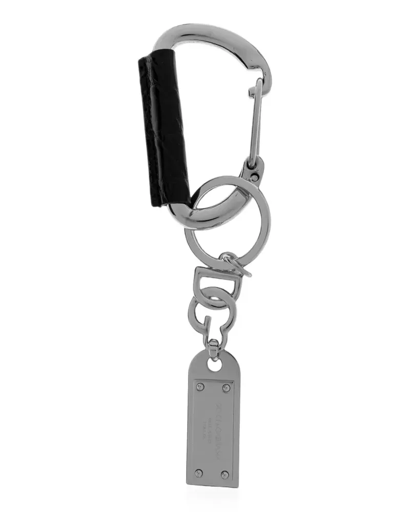 Dolce & Gabbana Schlüsselanhänger mit Logo - Silber Silber