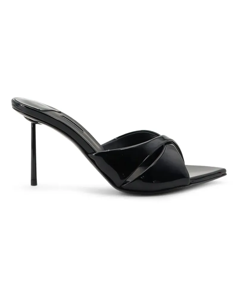Le Silla Shirley Sandalen mit Lackleder-Finish - Schwarz Schwarz