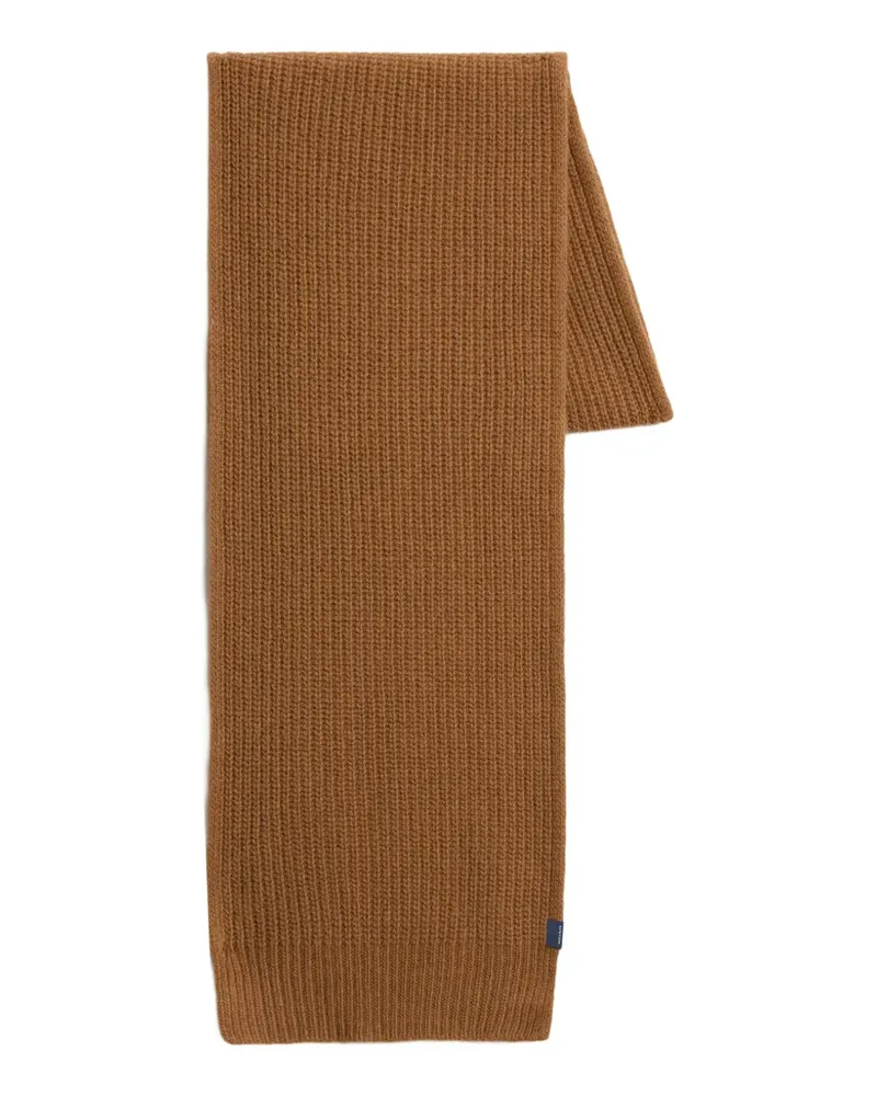 Woolrich Gerippter Strickschal - Braun Braun