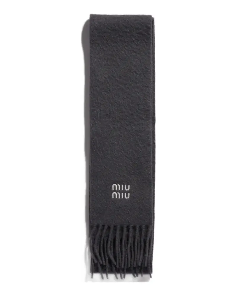 Miu Miu cashmere scarf - Grau Grau
