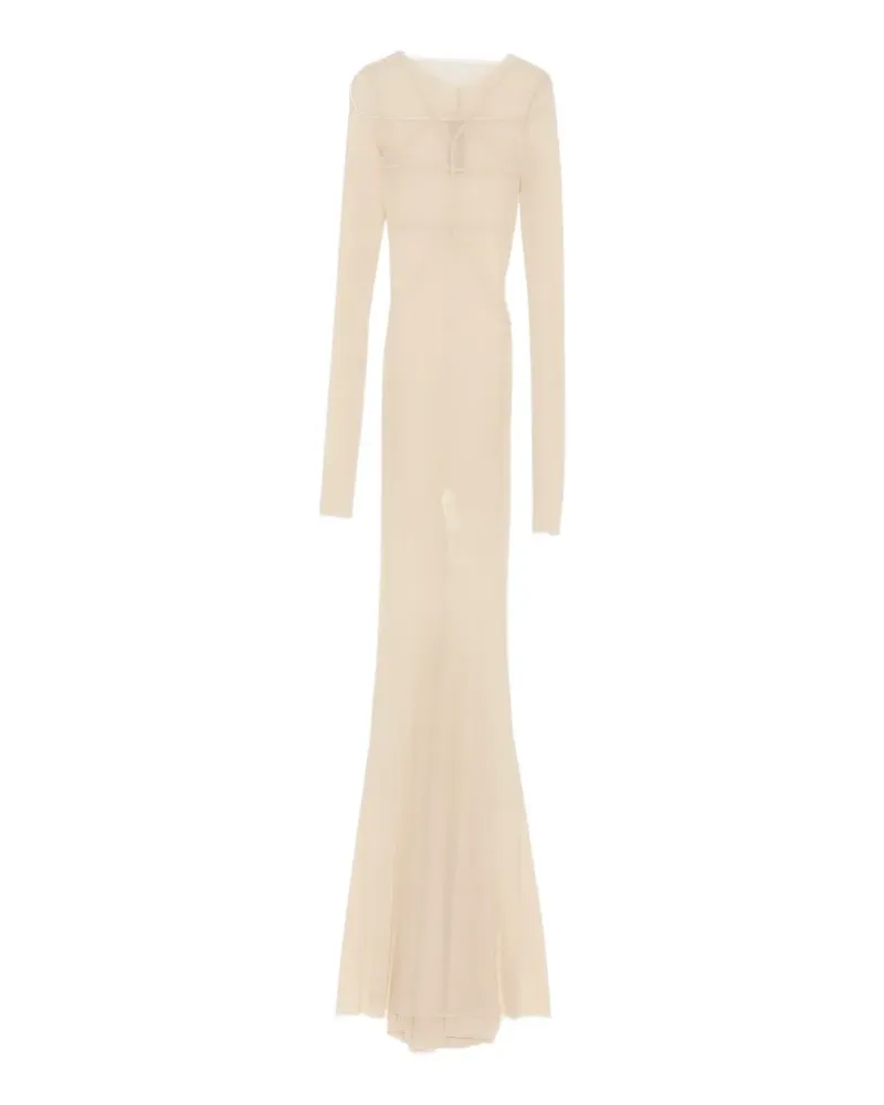 Rick Owens long-sleeve maxi dress - Nude Nude