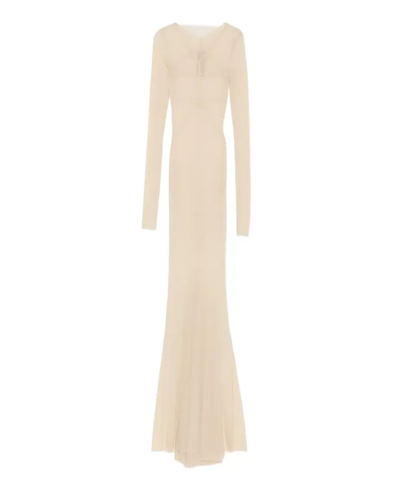 Rick Owens long-sleeve maxi dress - Nude Nude