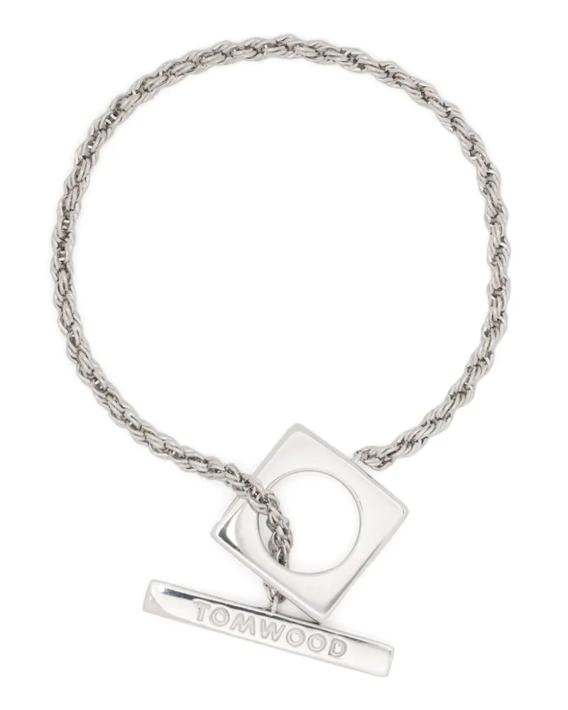 Tom Wood Square Rope Armband - Silber Silber