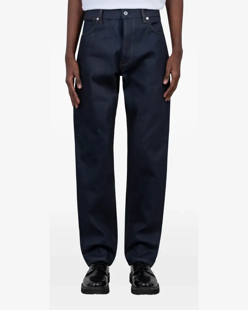 Stone Island logo-patch jeans - Blau Blau