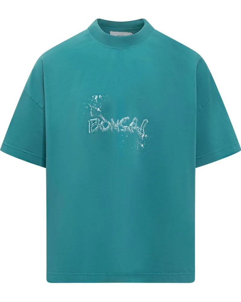 BONSAI T-Shirt mit Logo-Print - Blau Blau