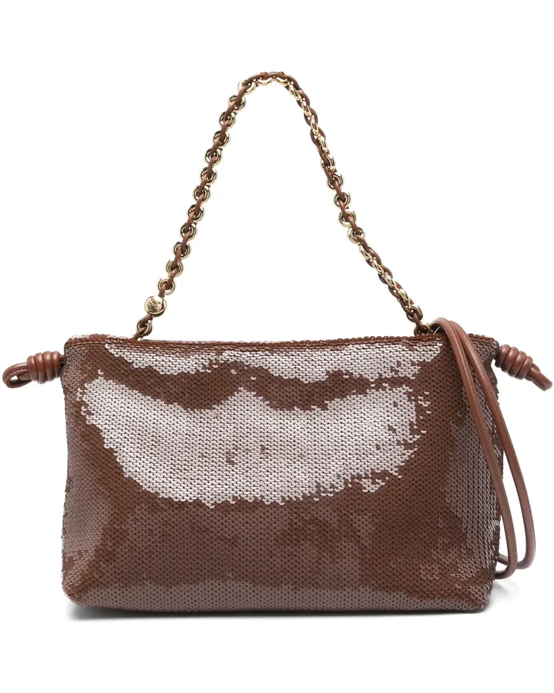 Loewe Flamenco Schultertasche - Braun Braun