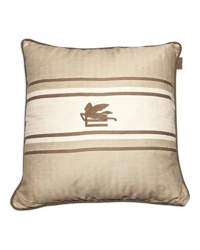 Etro Kissen mit Stickerei (45cm x 45cm) - Nude Nude