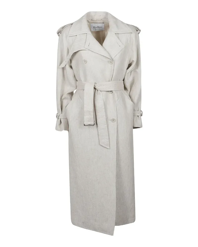Max Mara double-breasted trench coat - Nude Nude