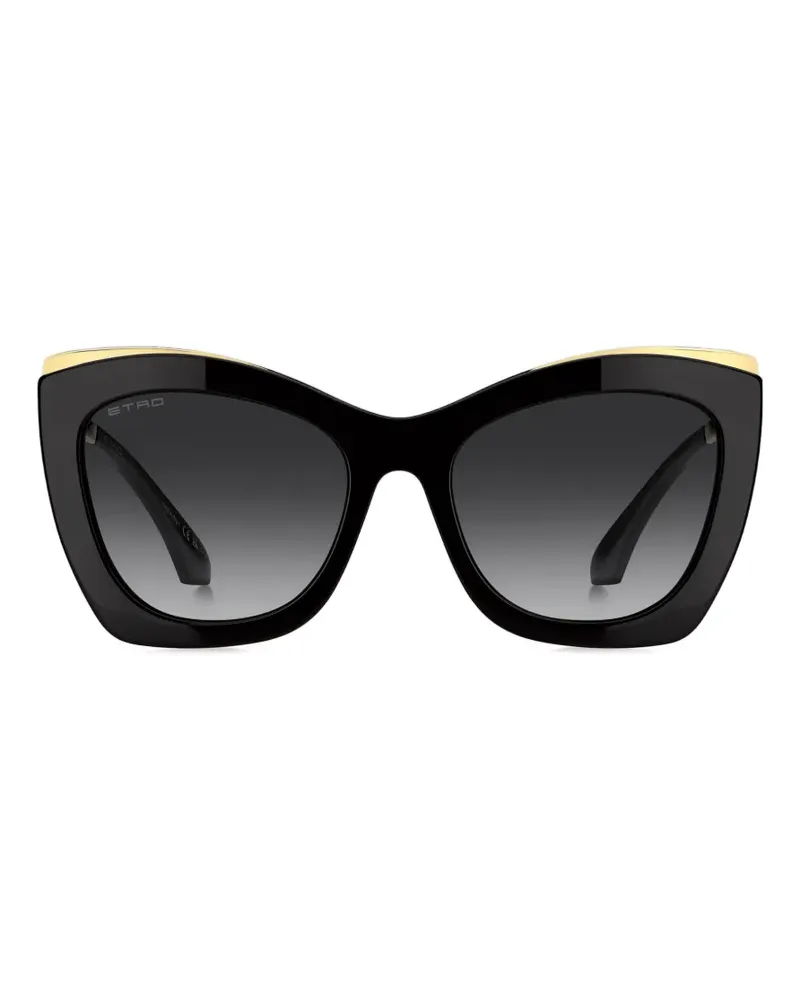 Etro Vela Sonnenbrille mit Kette - Schwarz Schwarz