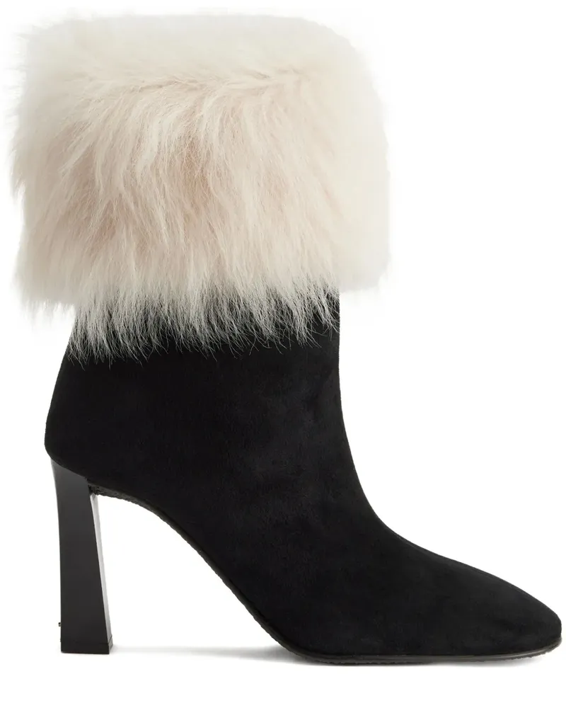 Giuseppe Zanotti Gstaad Stiefel mit Blockabsatz 90mm - Schwarz Schwarz