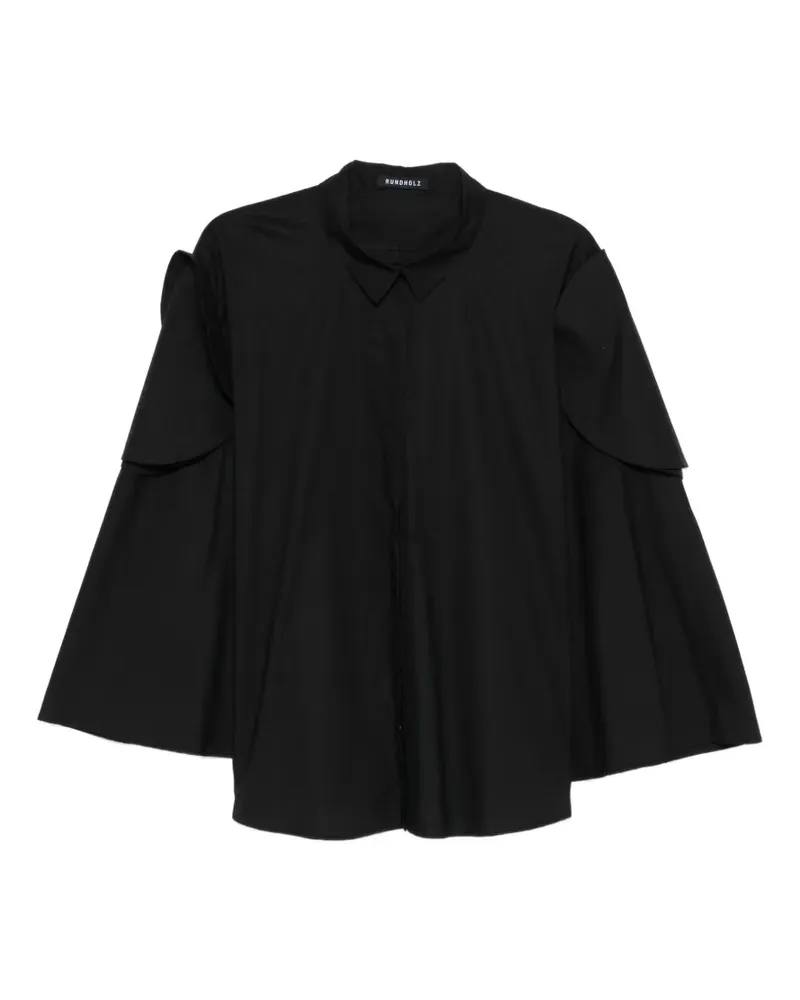 Studiorundholz Klassisches Hemd - Schwarz Schwarz