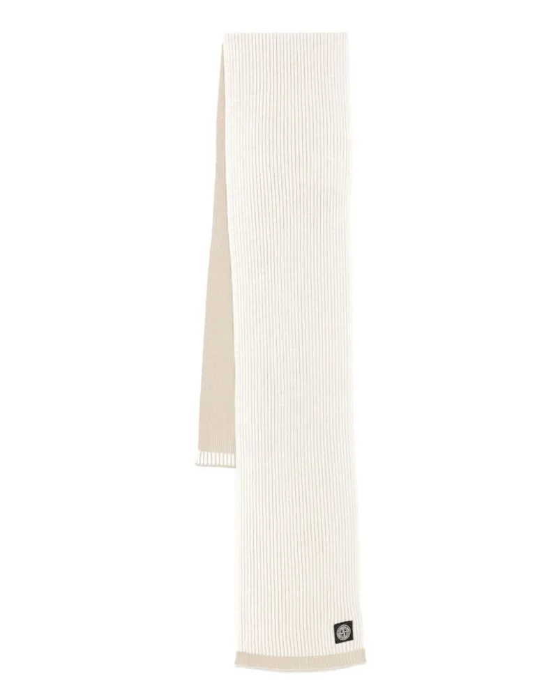 Stone Island Vanisé-Schal mit Logo-Patch Nude