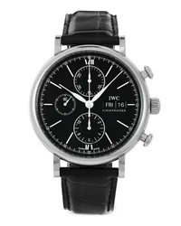 IWC Ungetragener Portofino Chronograph 42mm Schwarz