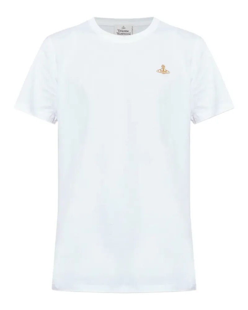 Vivienne Westwood T-Shirt mit Logo-Stickerei - Weiß Weiß