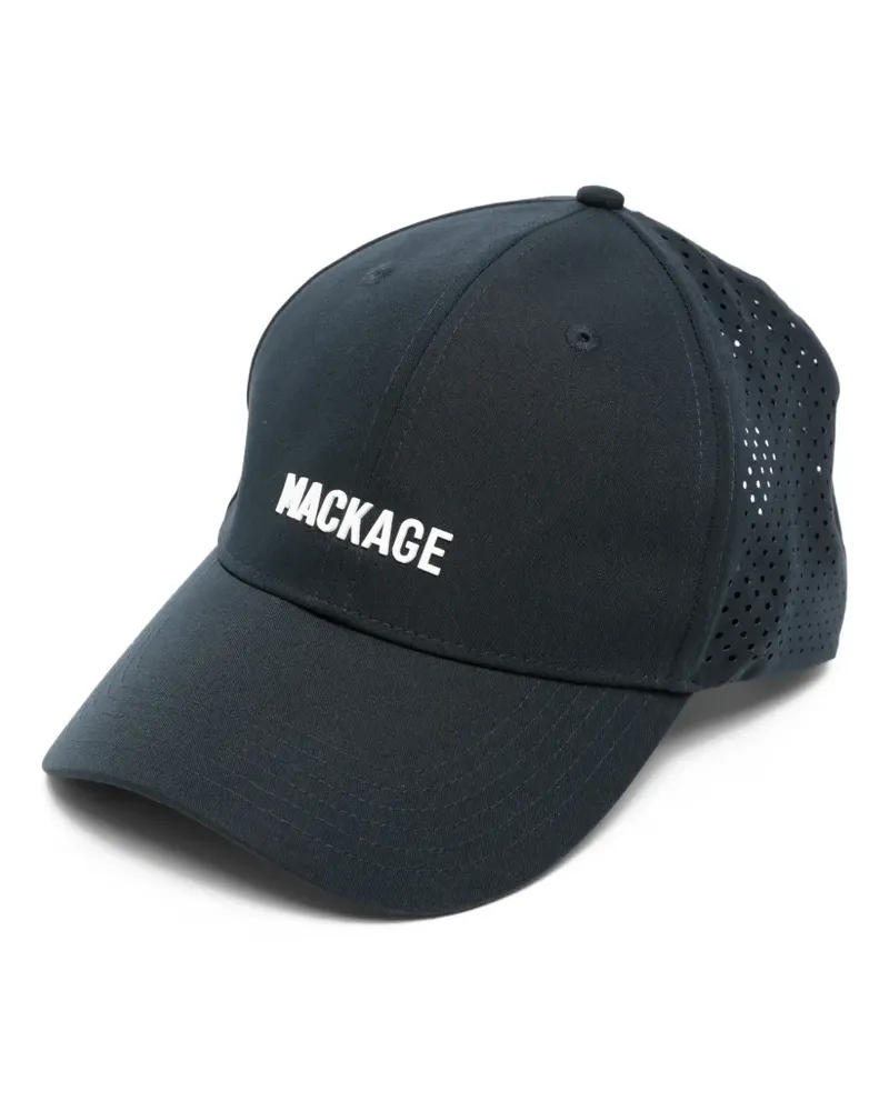 Mackage Anderson logo-print perforated baseball hat - Blau Blau
