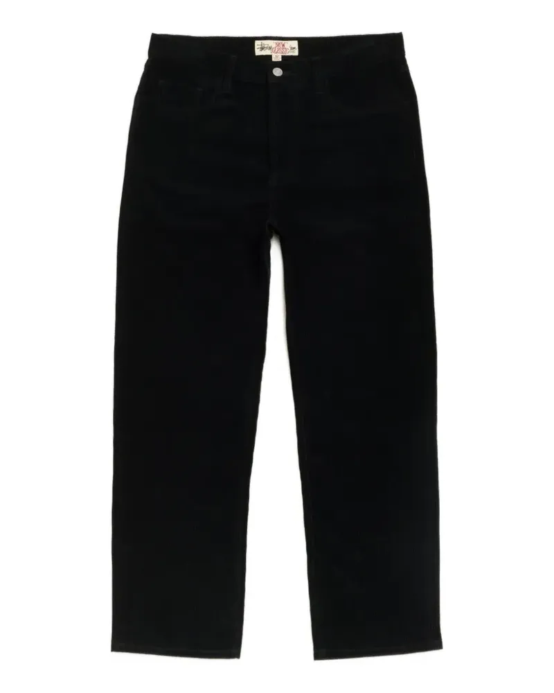 Stüssy New Classic corduroy straight-leg trousers - Schwarz Schwarz