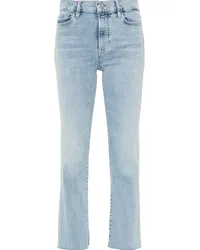 Frame Denim Straight-Leg-Jeans mit hohem Bund Blau