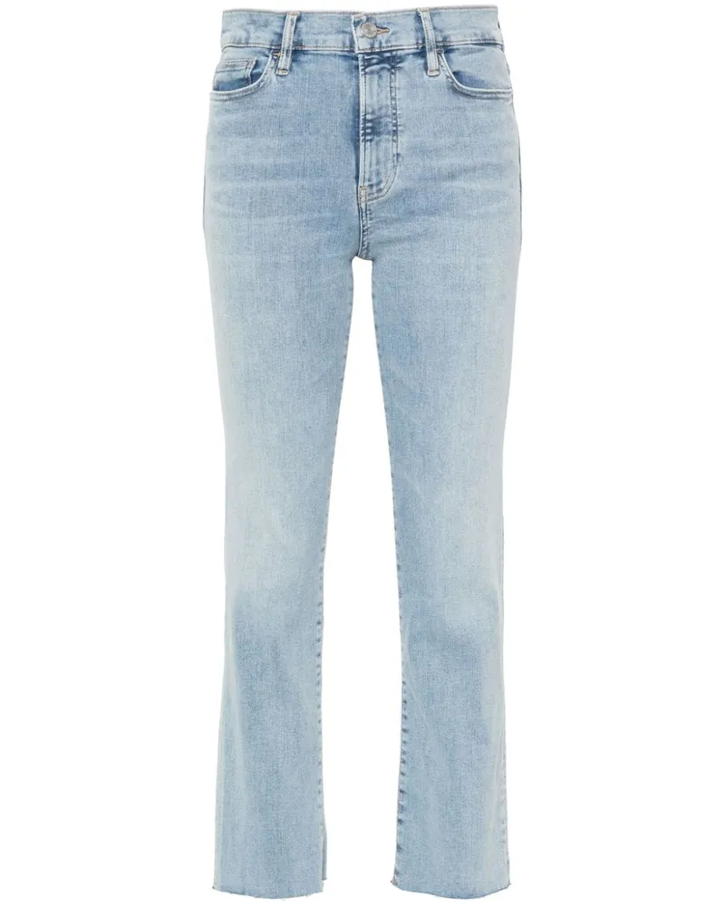Frame Denim Straight-Leg-Jeans mit hohem Bund - Blau Blau
