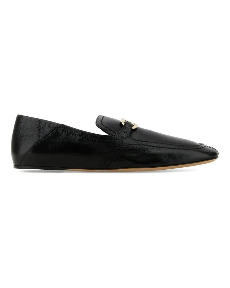 Ferragamo buckle leather loafers - Schwarz Schwarz