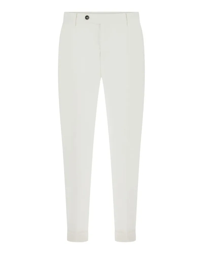 Numero 00 pressed-crease turned-up trousers - Weiß Weiß
