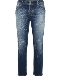 Dsquared2 Schmale Jeans im Distressed-Look Blau