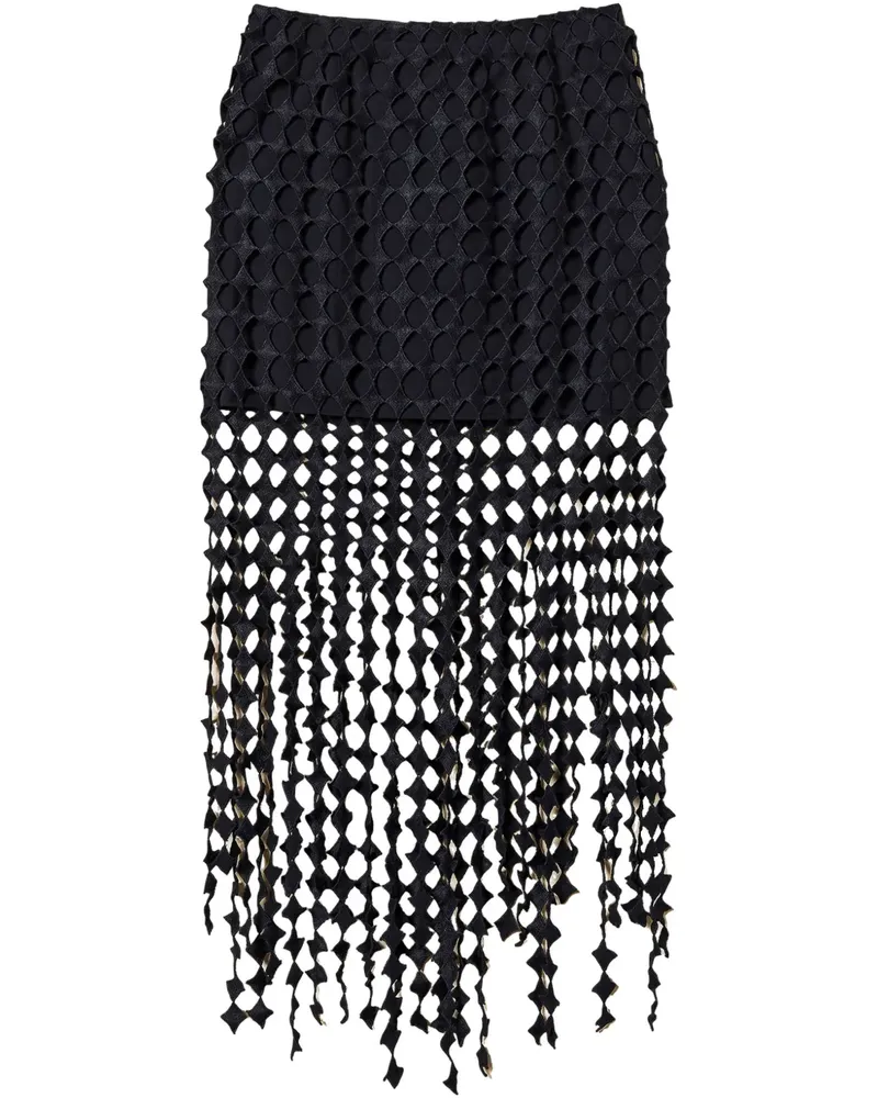 Twin-Set Klassischer High-Waist-Rock - Blau Blau
