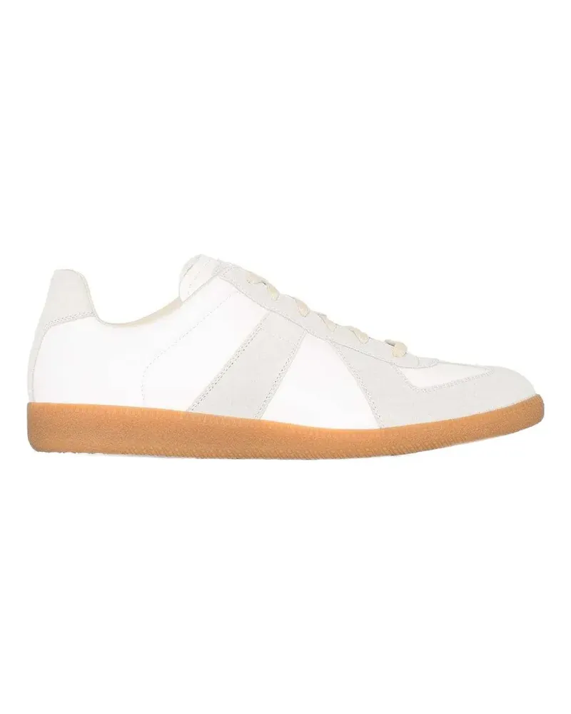 Maison Margiela Replica suede panelled sneakers - Weiß Weiß