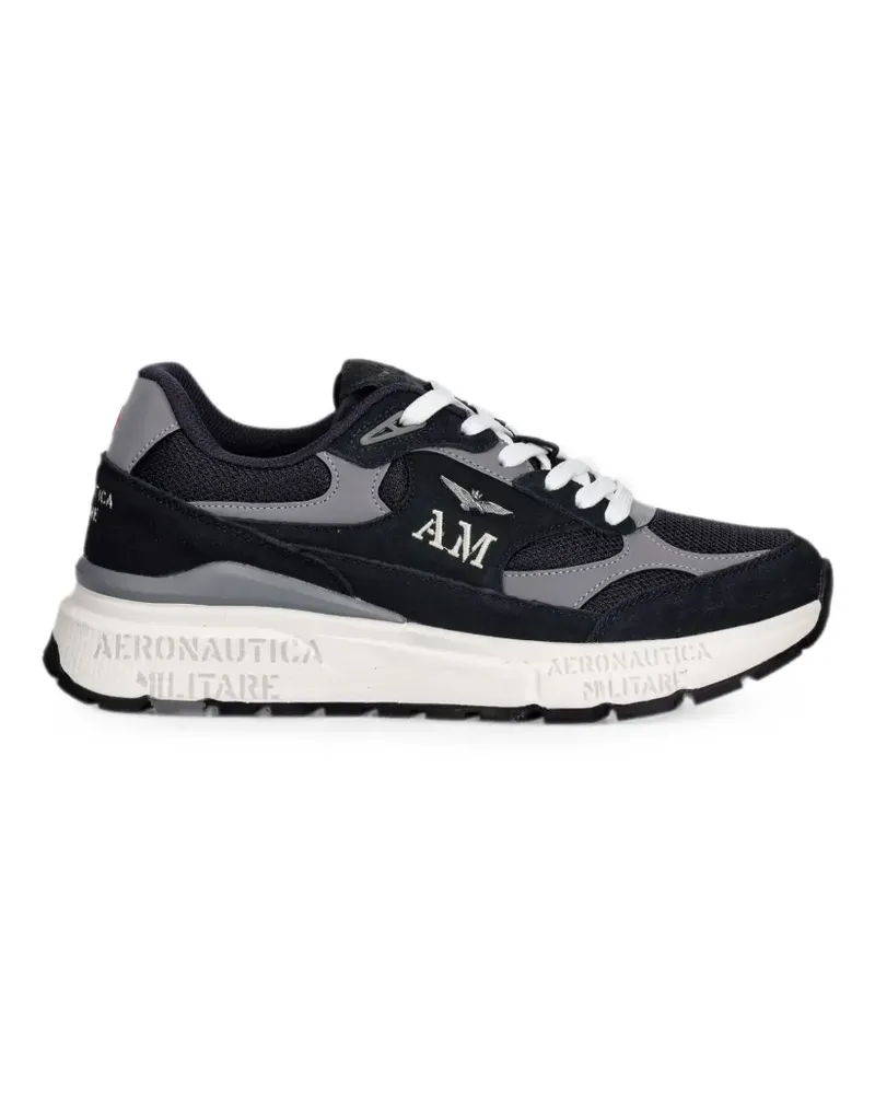 Aeronautica Militare Sneakers mit Logo-Stickerei - Blau Blau