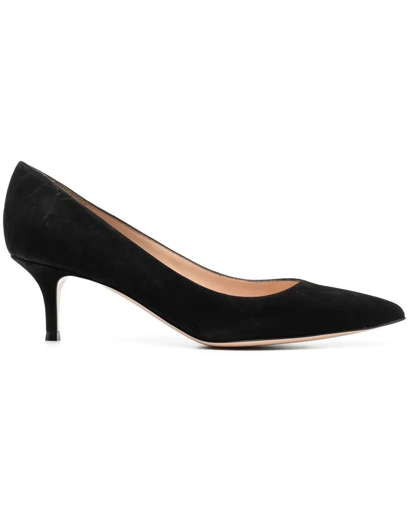 Gianvito Rossi Pumps aus Wildleder 55mm - Schwarz Schwarz