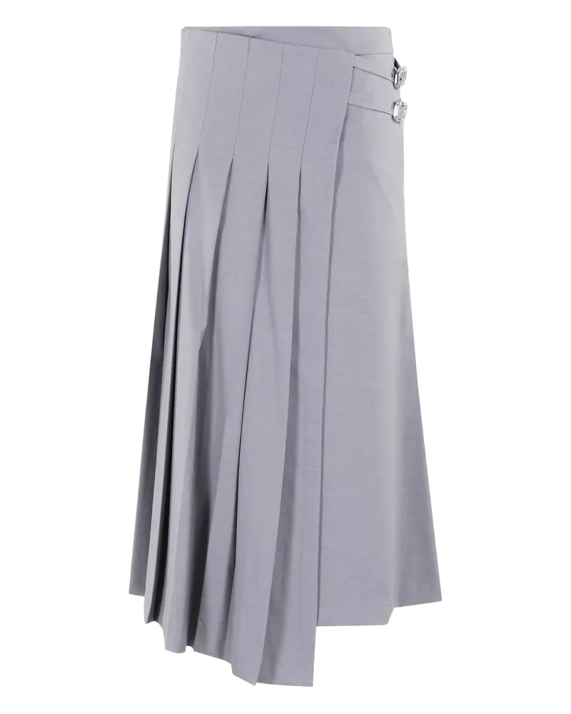 Isabelle Blanche pleated asymmetrical skirt - Grau Grau