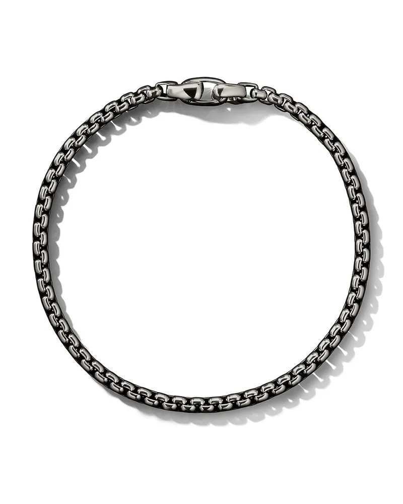 David Yurman Box Chain Armband aus Sterlingsilber 4mm Silber