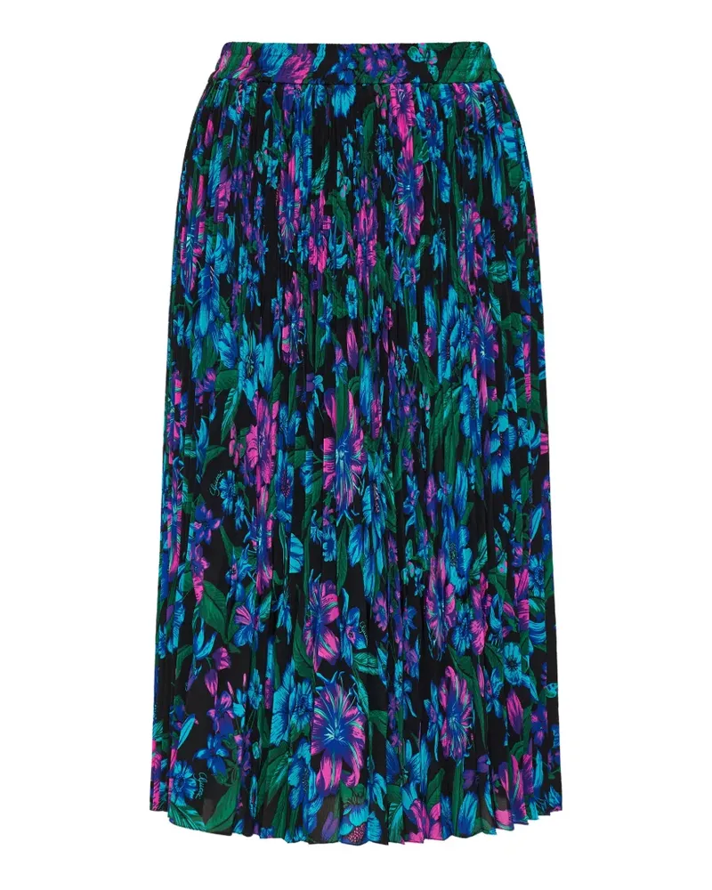 Gucci printed silk crêpe de chine midi skirt - Schwarz Schwarz