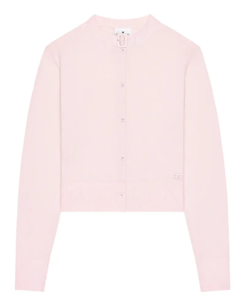 Courrèges Cardigan mit Schnallendetail - Rosa Rosa