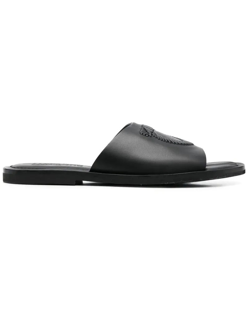 Ferragamo Lionel Sandalen mit Gancini-Prägung - Schwarz Schwarz