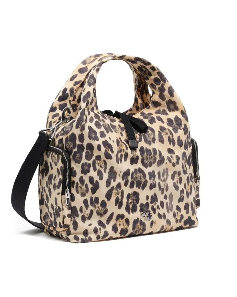 BIMBA Y LOLA leopard-print tote bag - Braun Braun