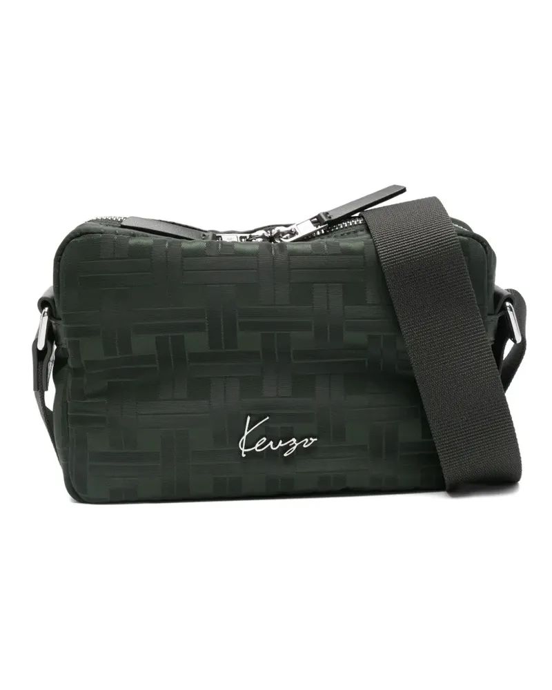 Kenzo Shopper mit Webmuster - Grün Grün