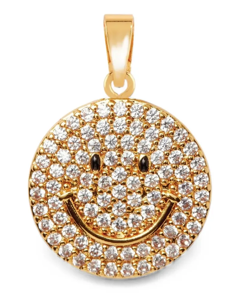 CRYSTAL HAZE Ms. Vaxxine Smiley-Anhänger - Gold Gold