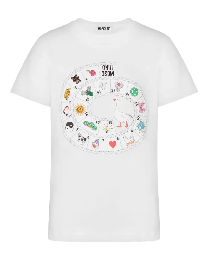 Moschino T-Shirt mit grafischem Print - Weiß Weiß