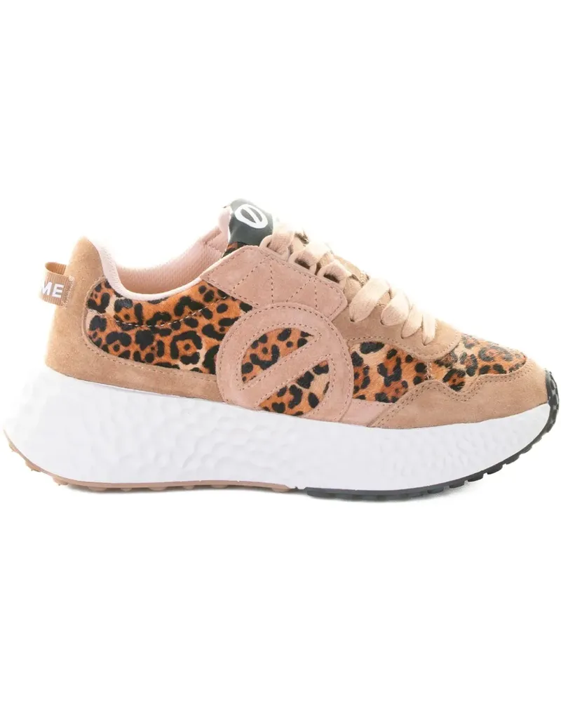 No Name Sneakers mit Leoparden-Print - Braun Braun