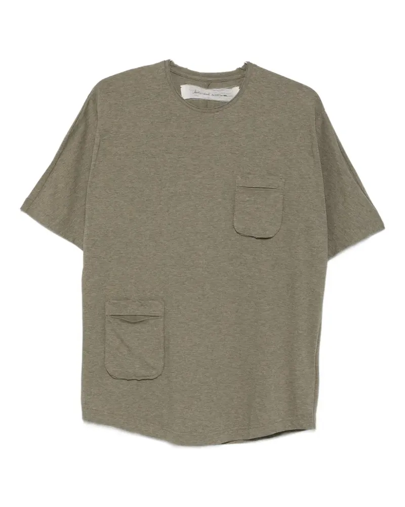 individual sentiments pockets-detail T-shirt - Grün Grün