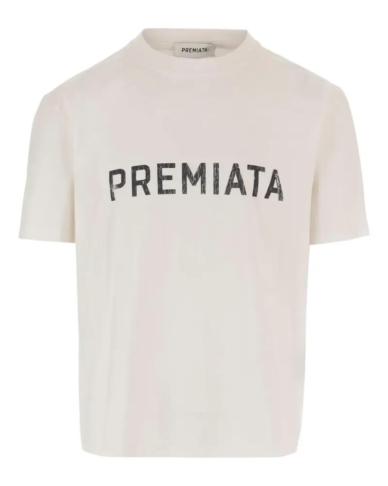 Premiata T-Shirt mit grafischem Print - Nude Nude