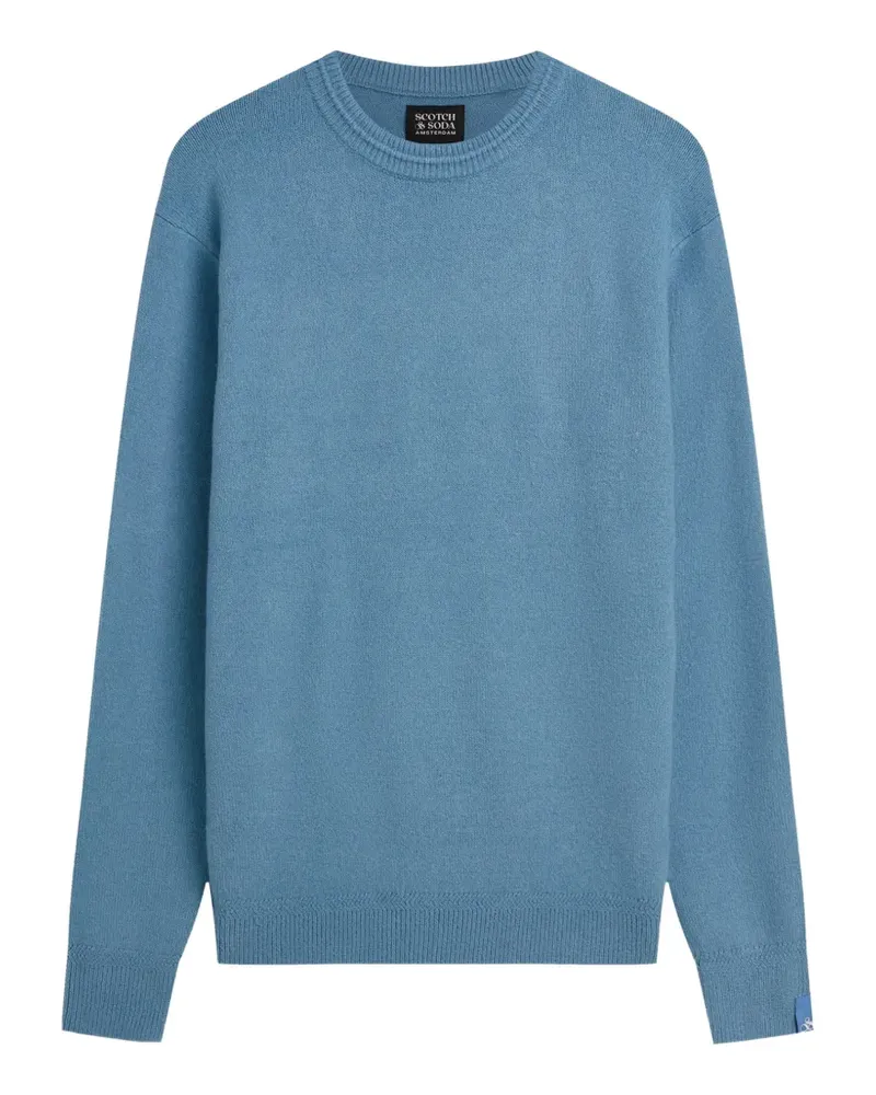 Scotch&Soda crew-neck ribbed-trim sweater - Blau Blau