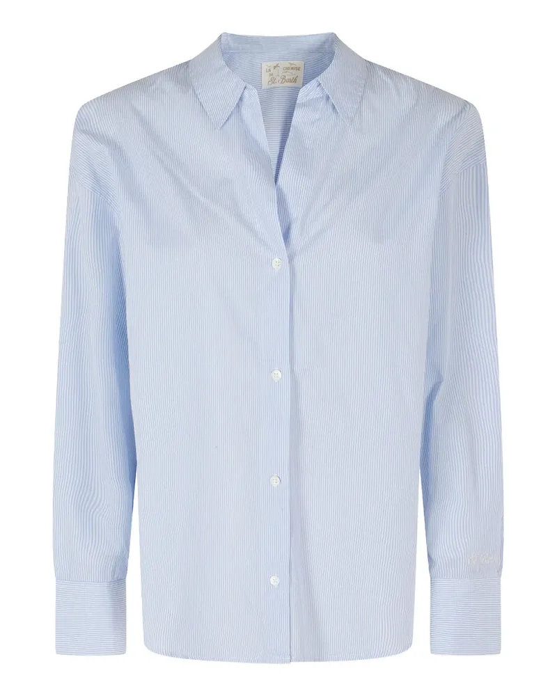 MC2 Saint Barth Cristal vertical-stripes shirt - Blau Blau