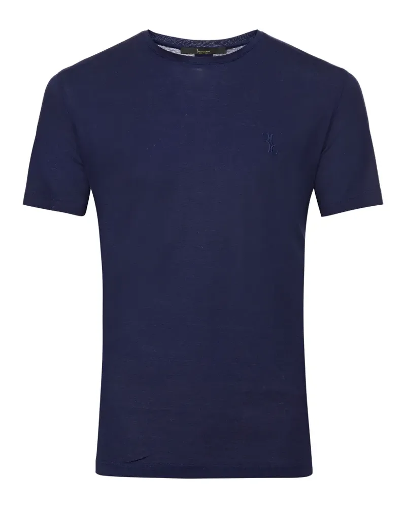 Billionaire embroidered logo T-shirt - Blau Blau