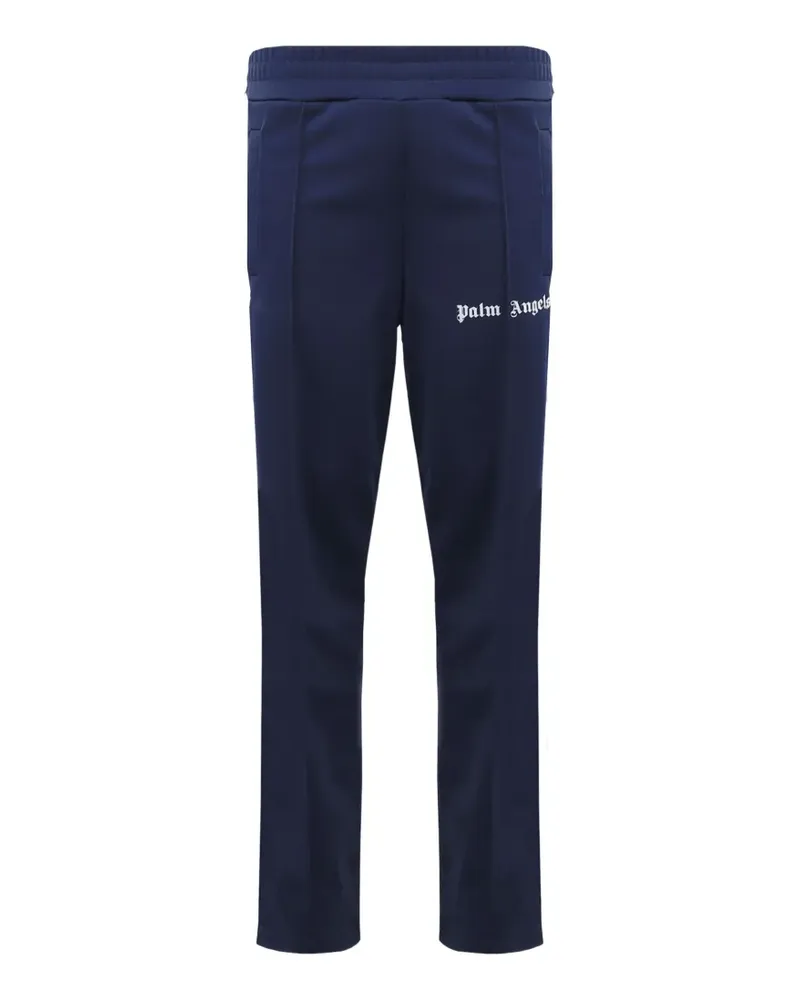 Palm Angels logo-print side-stripe track pants - Blau Blau
