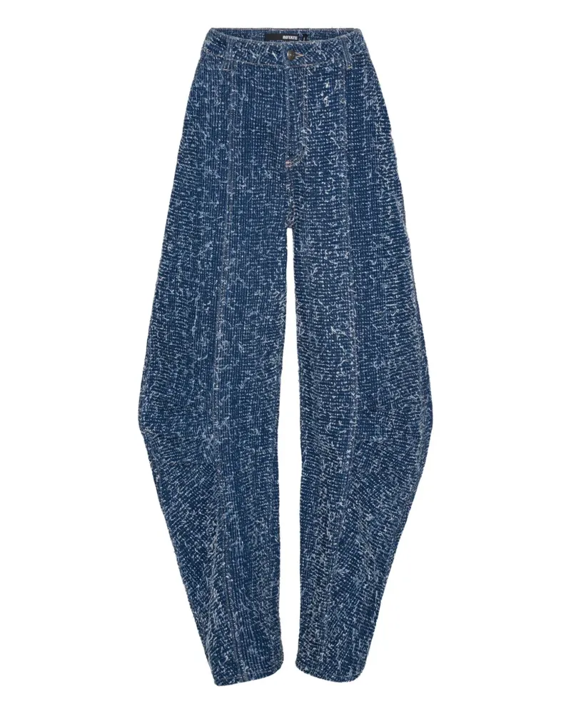 ROTATE Birger Christensen Lockere Hose mit ballonförmigem Saum - Blau Blau