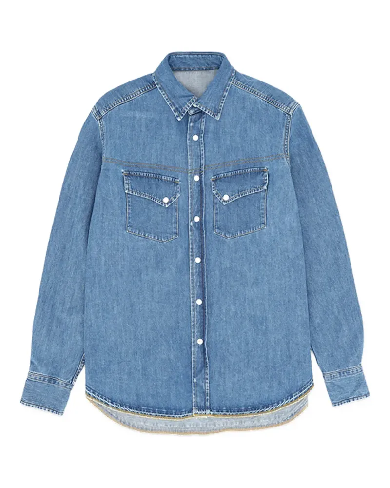 Fortela Pasadena flap-pockets denim shirt - Blau Blau