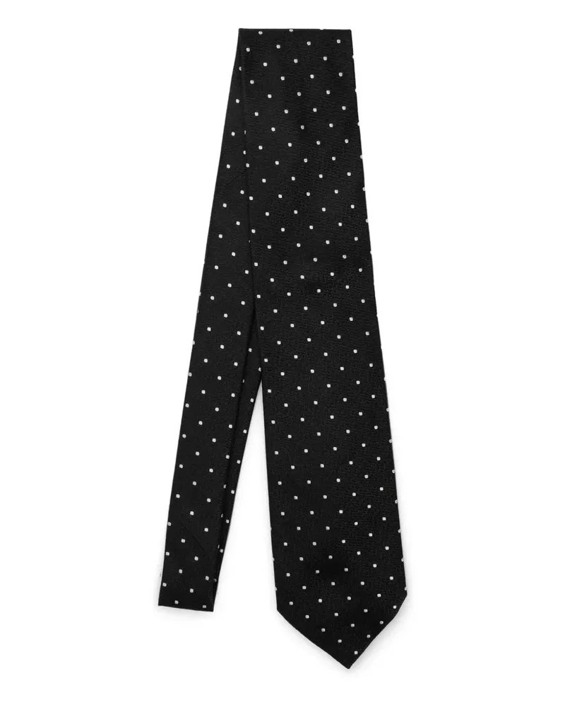 Destin Krawatte mit Polka Dots - Schwarz Schwarz
