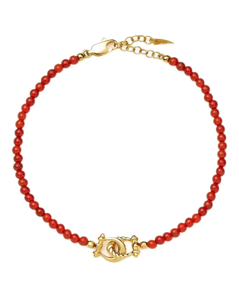 Missoma beaded knotted-link bracelet - Gold Gold