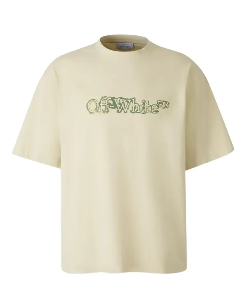 OFF-WHITE T-Shirt mit grafischem Logo - Nude Nude